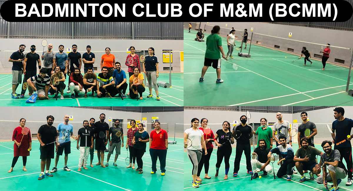 BCMM squad at the badminton court